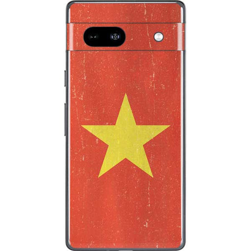 Vietnam Flag Distressed Google Pixel 7a Skin
